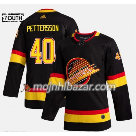 Dresovi Vancouver Canucks Elias Pettersson 40 Flying Skate Adidas 2019-2020 Crna Authentic - Dječji Dresovi Vancouver Canucks Elias Pettersson 40 Flying Skate Adidas 2019-2020 Crna Authentic - Dječji